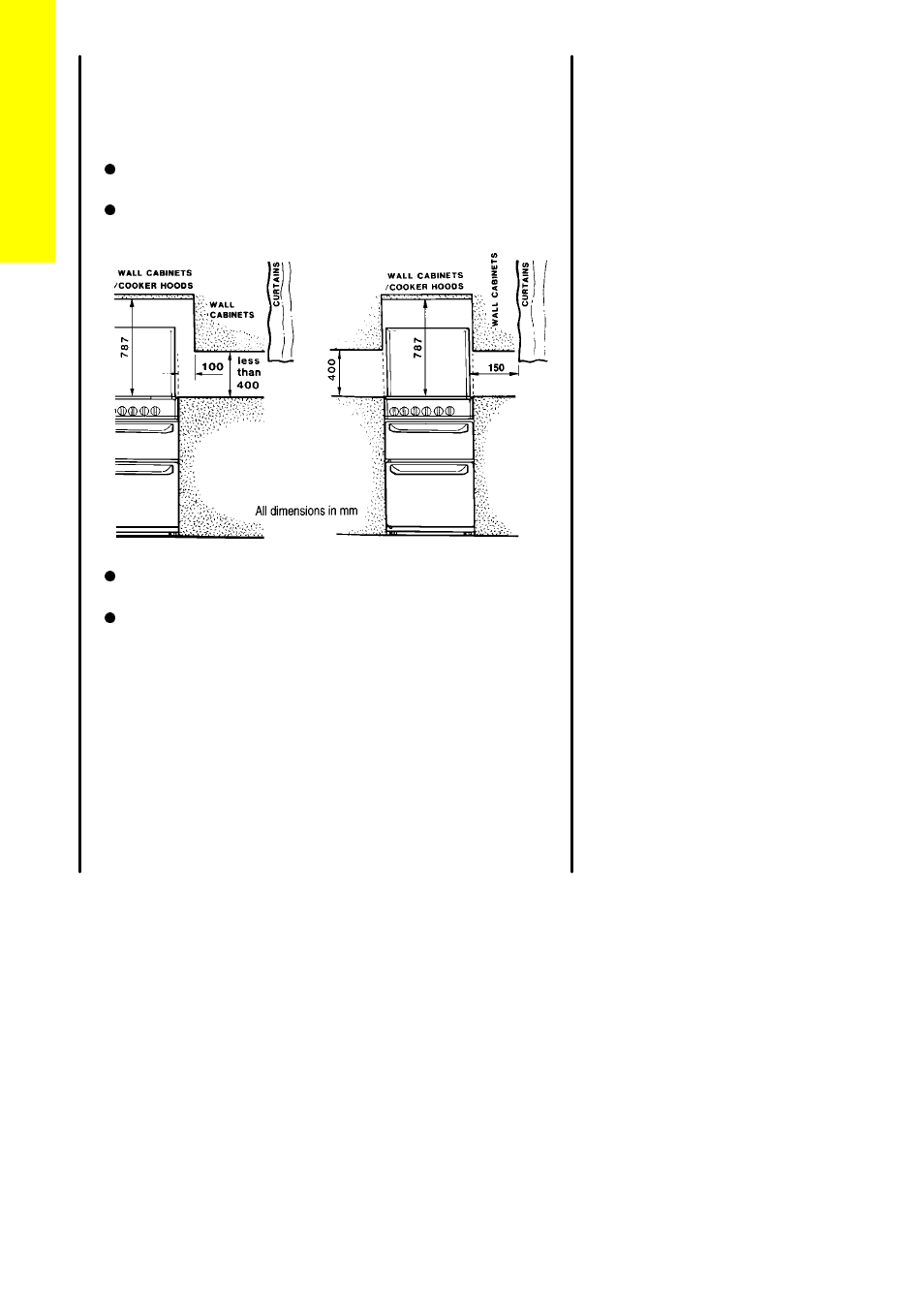 Positioning, Appliance dimensions | Electrolux ZCG 7902 User Manual | Page 36 / 56