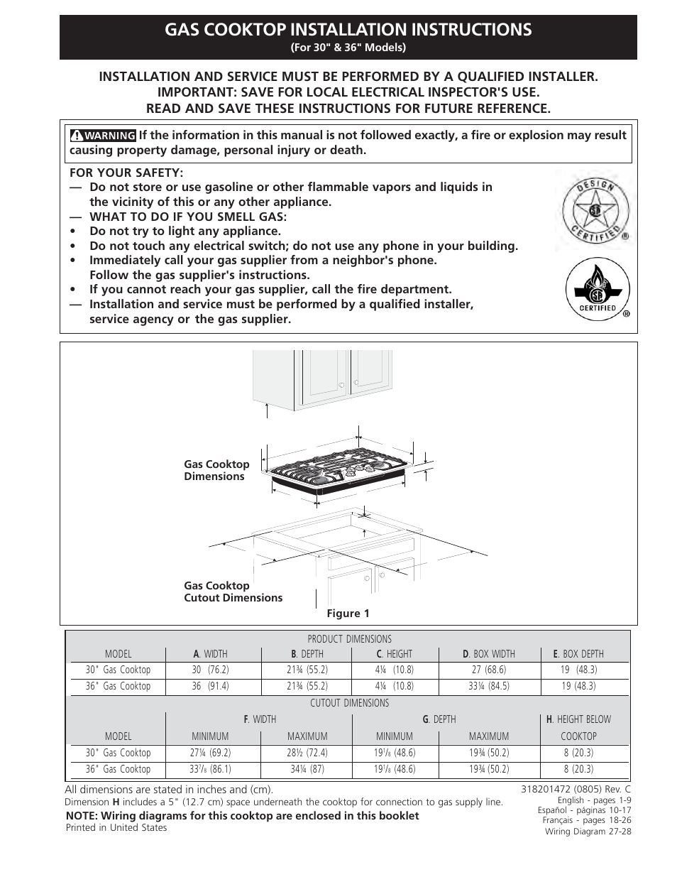 Electrolux EW30GC55G User Manual | 28 pages