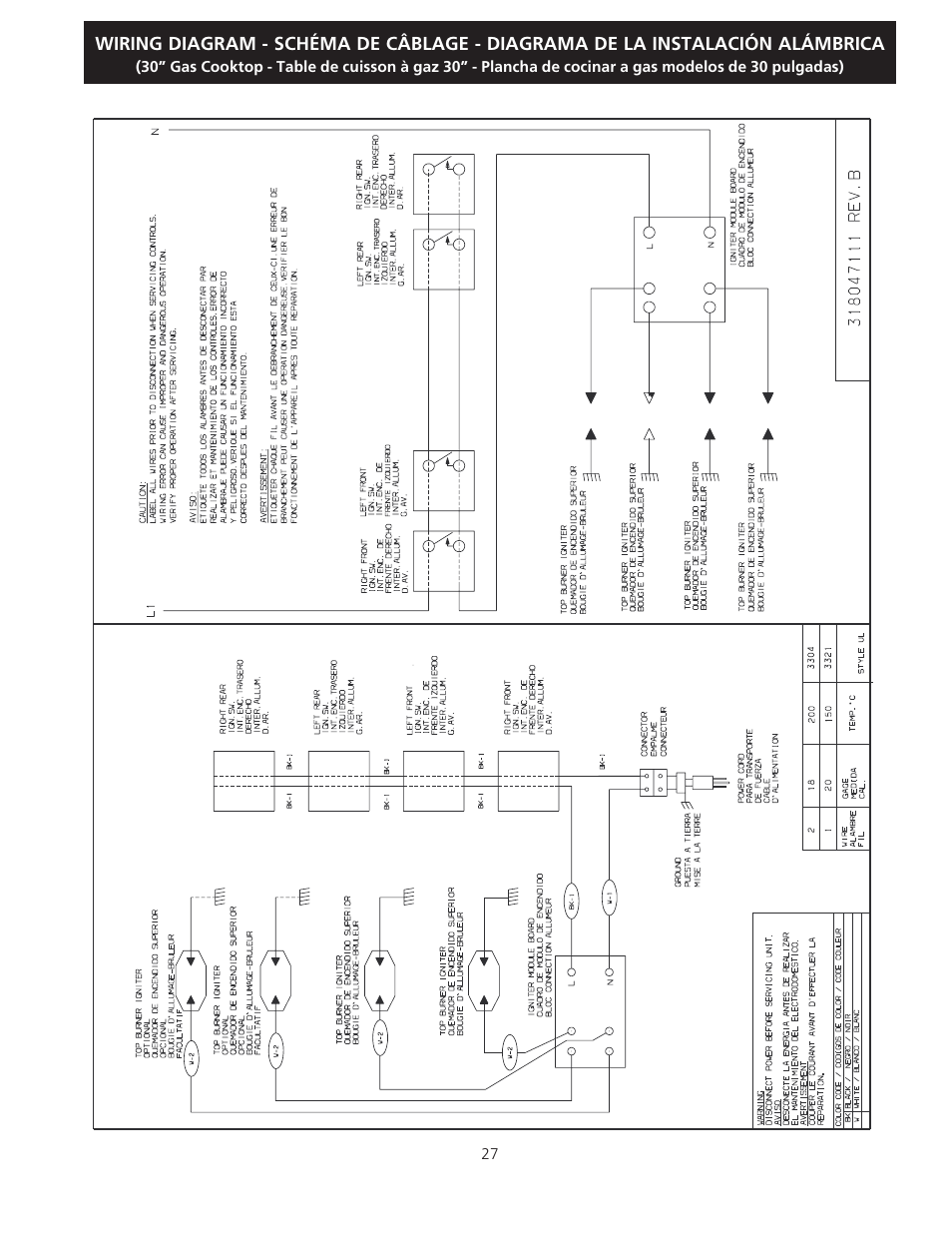 Electrolux EW30GC55G User Manual | Page 27 / 28