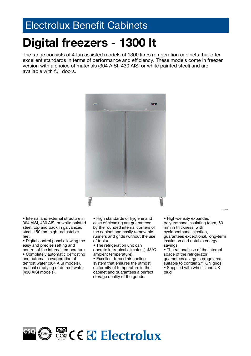 Electrolux 304 AISI User Manual | 5 pages