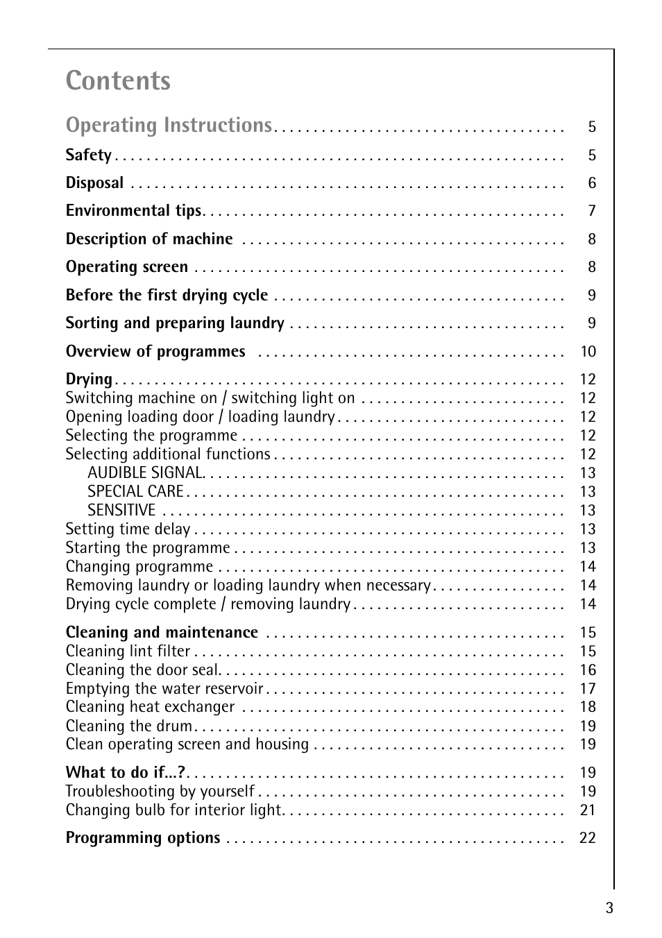 Electrolux 56800 User Manual | Page 3 / 36