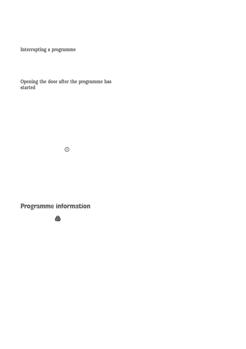 Programme information | Electrolux EWD 1419 I User Manual | Page 10 / 32