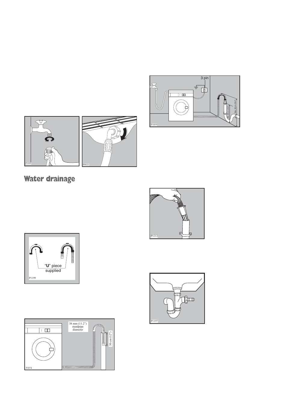 Water drainage | Electrolux EWD 1419 I User Manual | Page 27 / 32