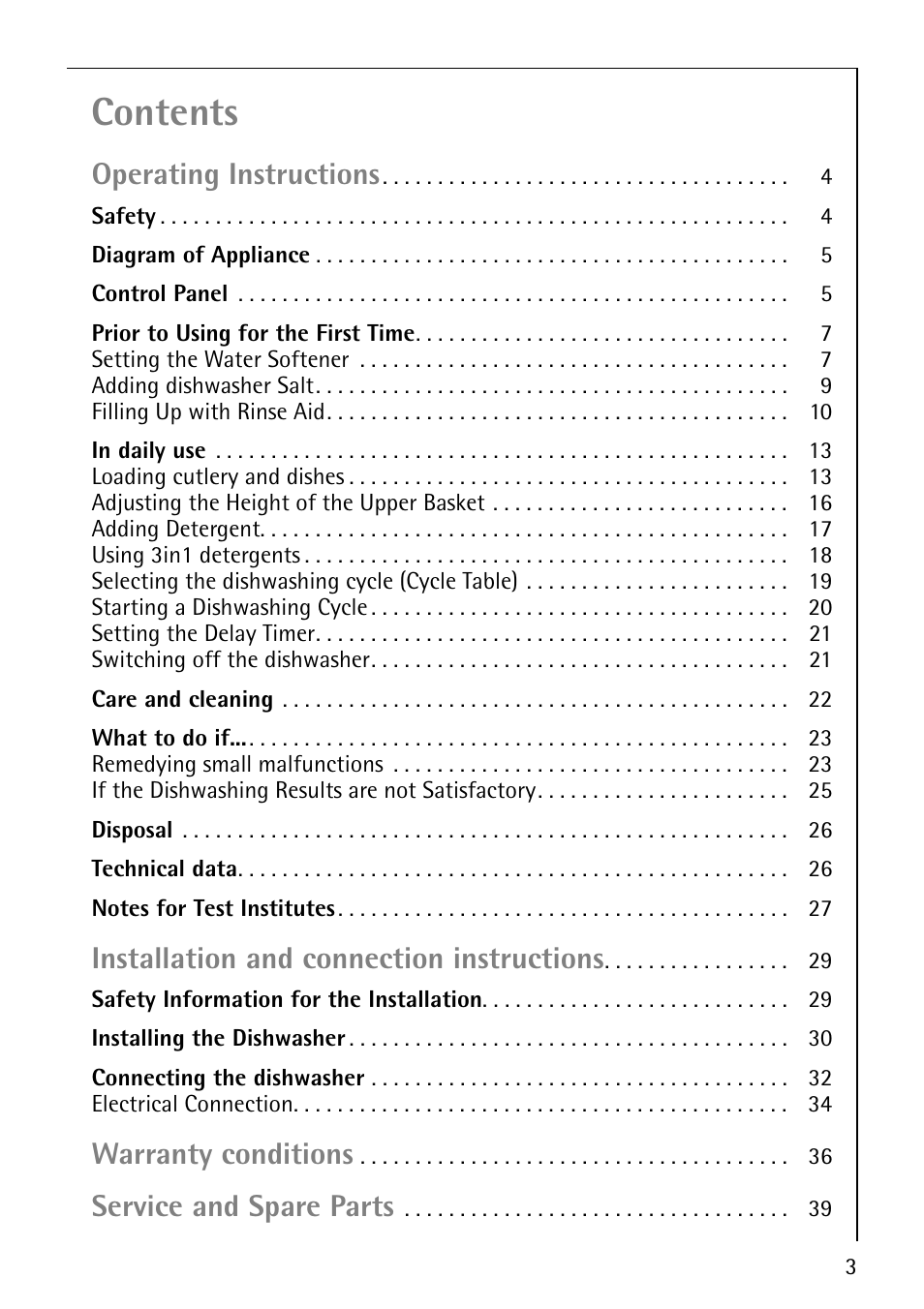 Electrolux 40850 User Manual | Page 3 / 40