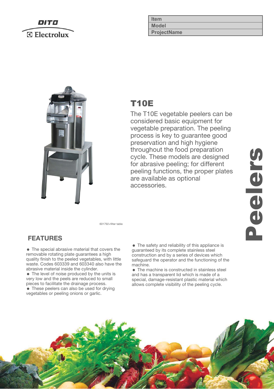 Electrolux Dito 603340 User Manual | 4 pages
