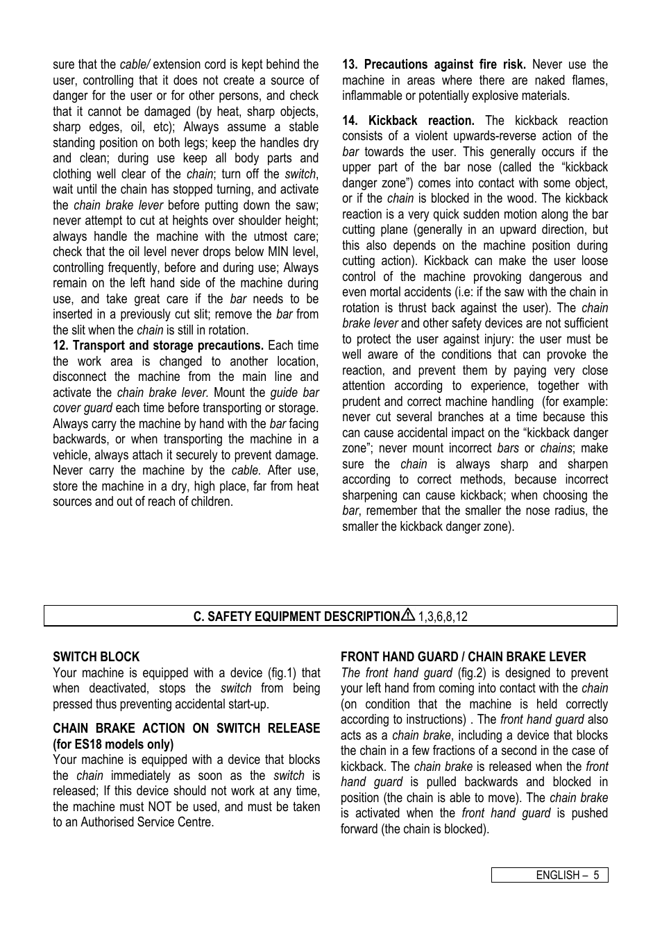 Electrolux ES16 User Manual | Page 8 / 15