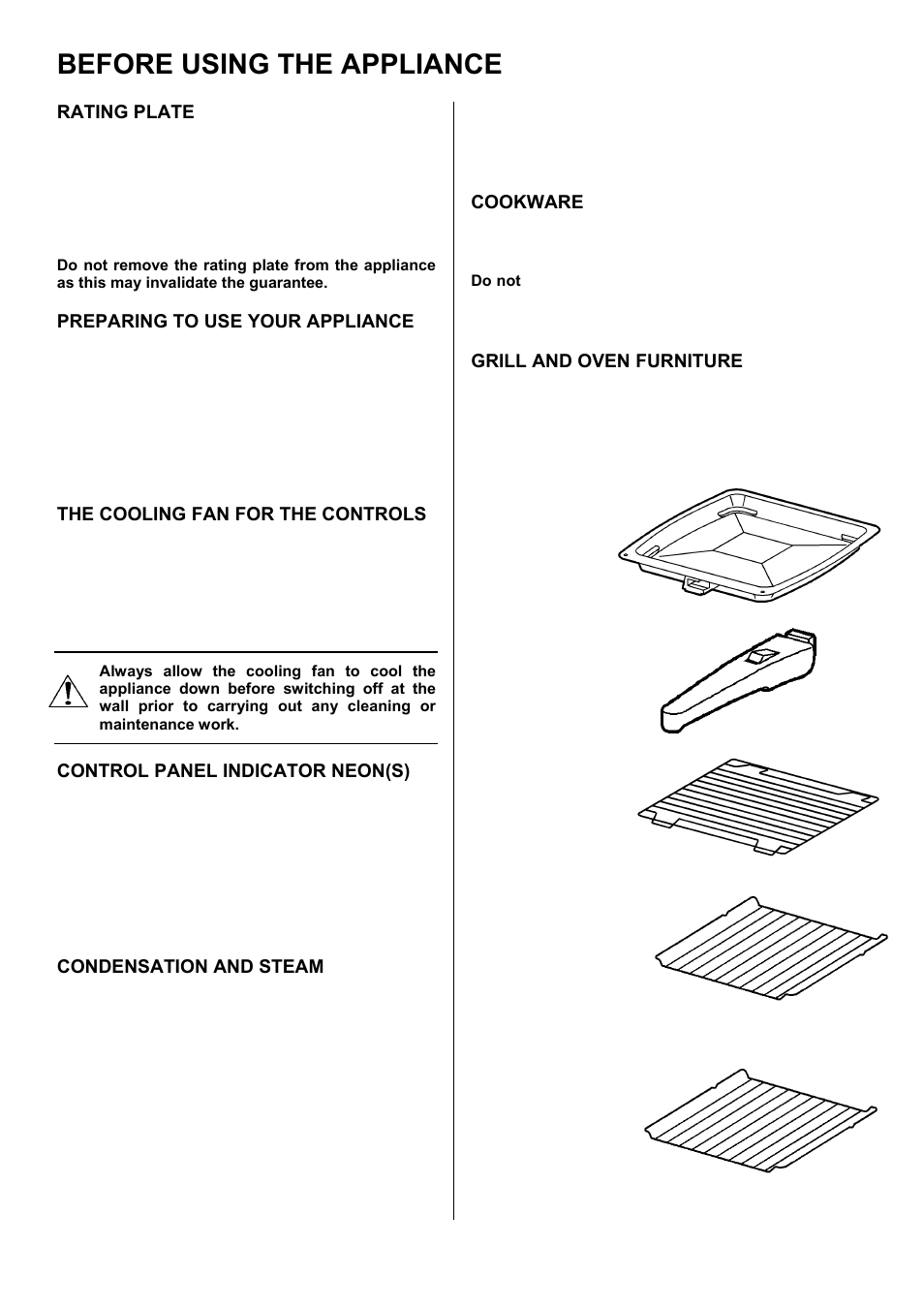 Before using the appliance | Electrolux EKM6044 User Manual | Page 6 / 36