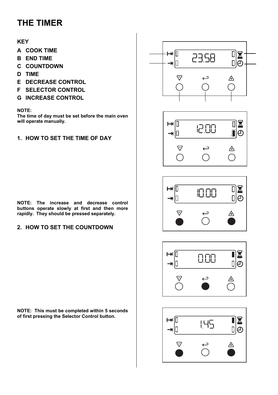 The timer | Electrolux EKM6044 User Manual | Page 7 / 36