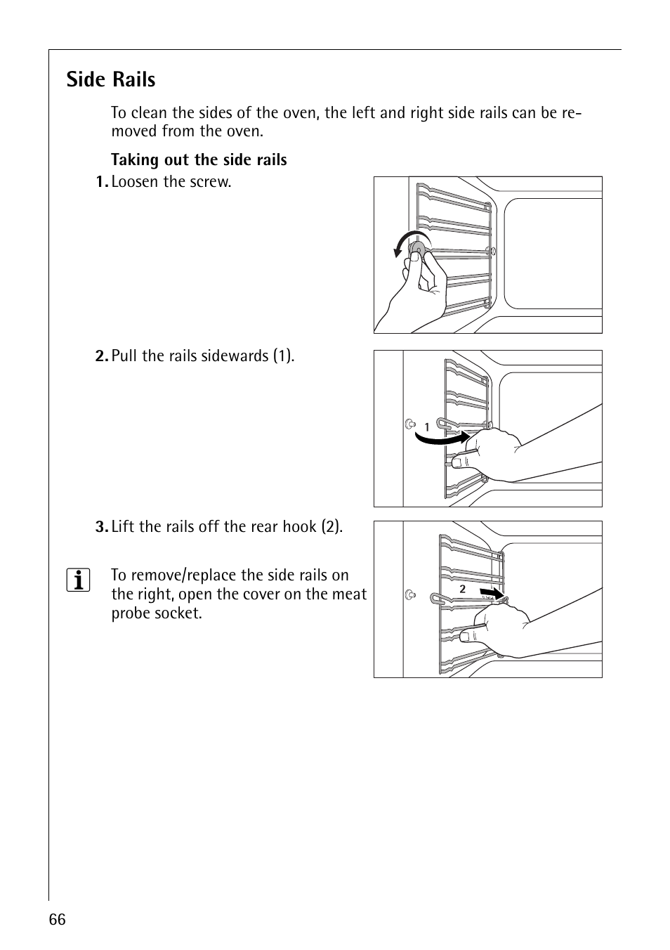 Side rails | Electrolux CB8920-1 User Manual | Page 66 / 80