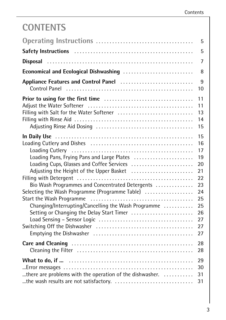 Electrolux 60800 User Manual | Page 3 / 44