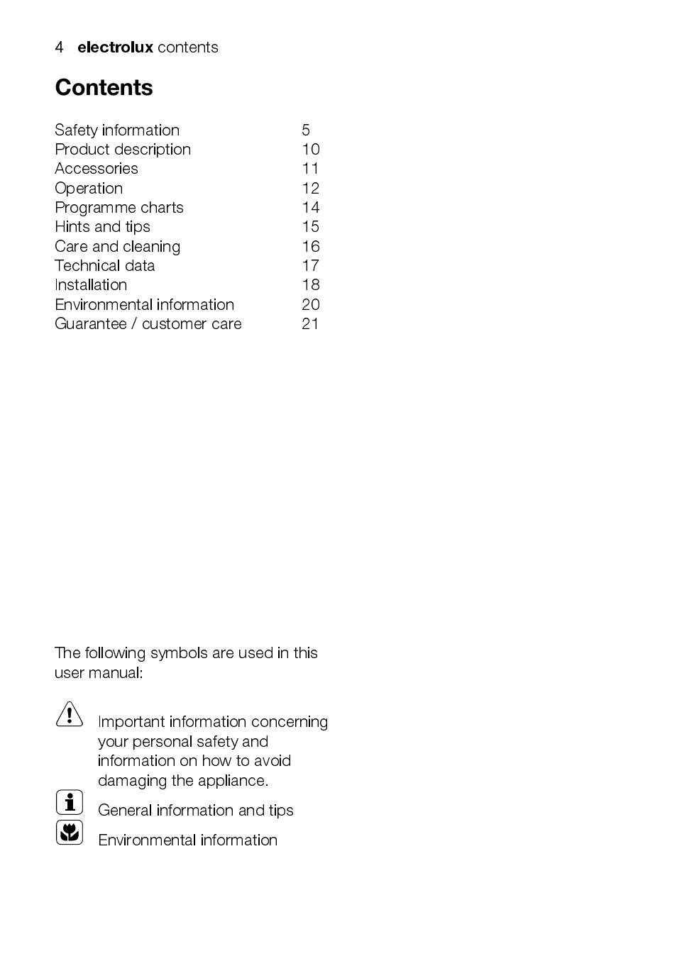 Electrolux EMM1100 User Manual | Page 4 / 23