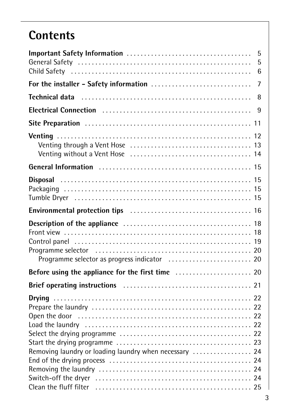 Electrolux LAVATHERM 32600 User Manual | Page 3 / 40