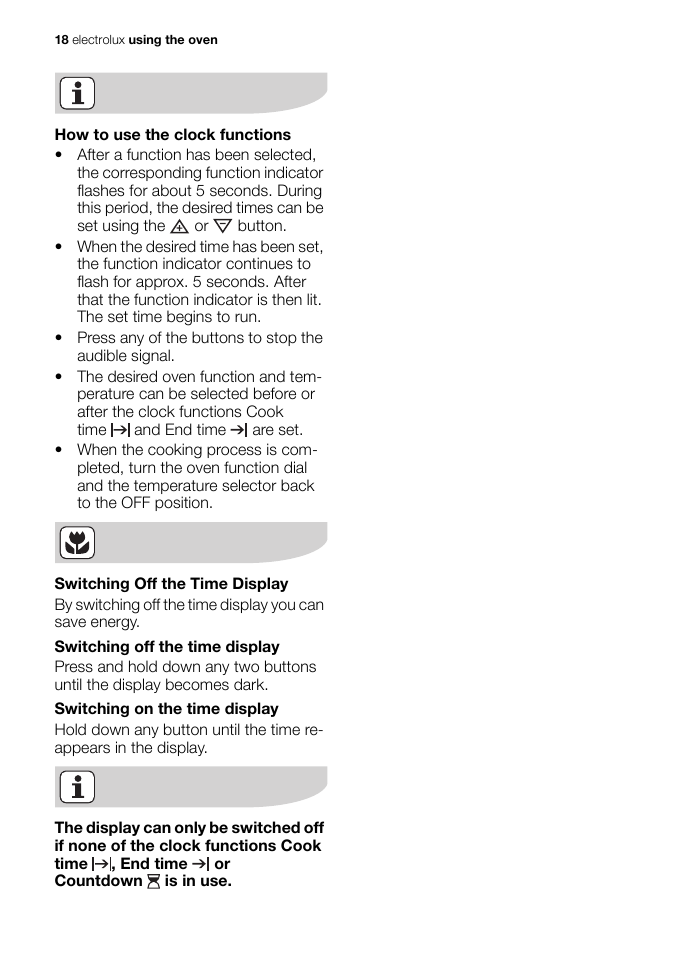 Electrolux EB GL40 User Manual | Page 18 / 56