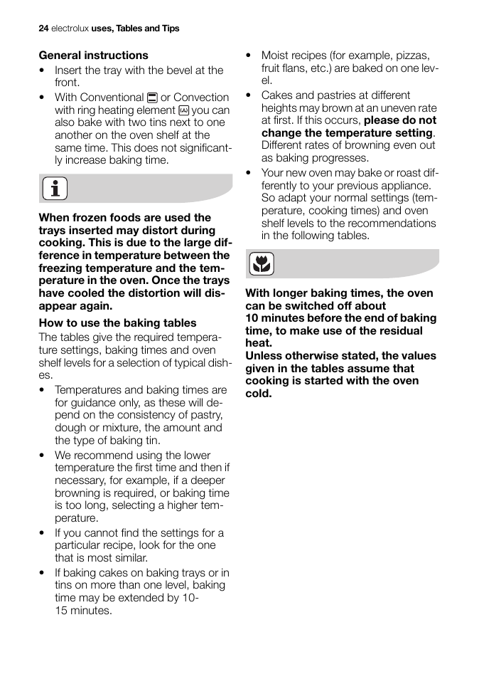 Electrolux EB GL40 User Manual | Page 24 / 56