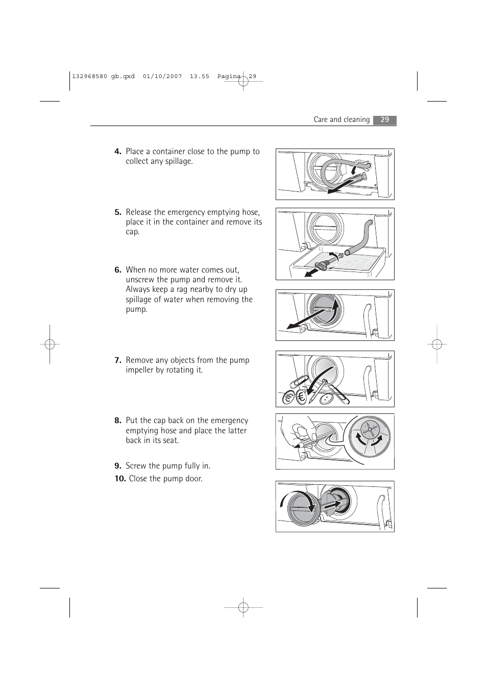 Electrolux WA L2 E100 User Manual | Page 29 / 48