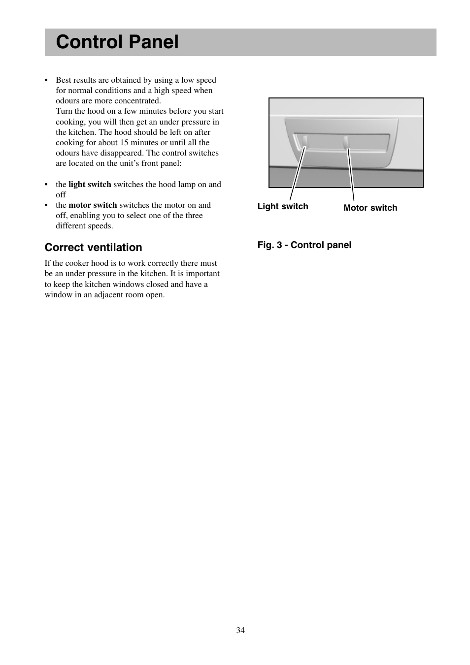 Control panel | Electrolux U24211 EFT 635 User Manual | Page 5 / 15