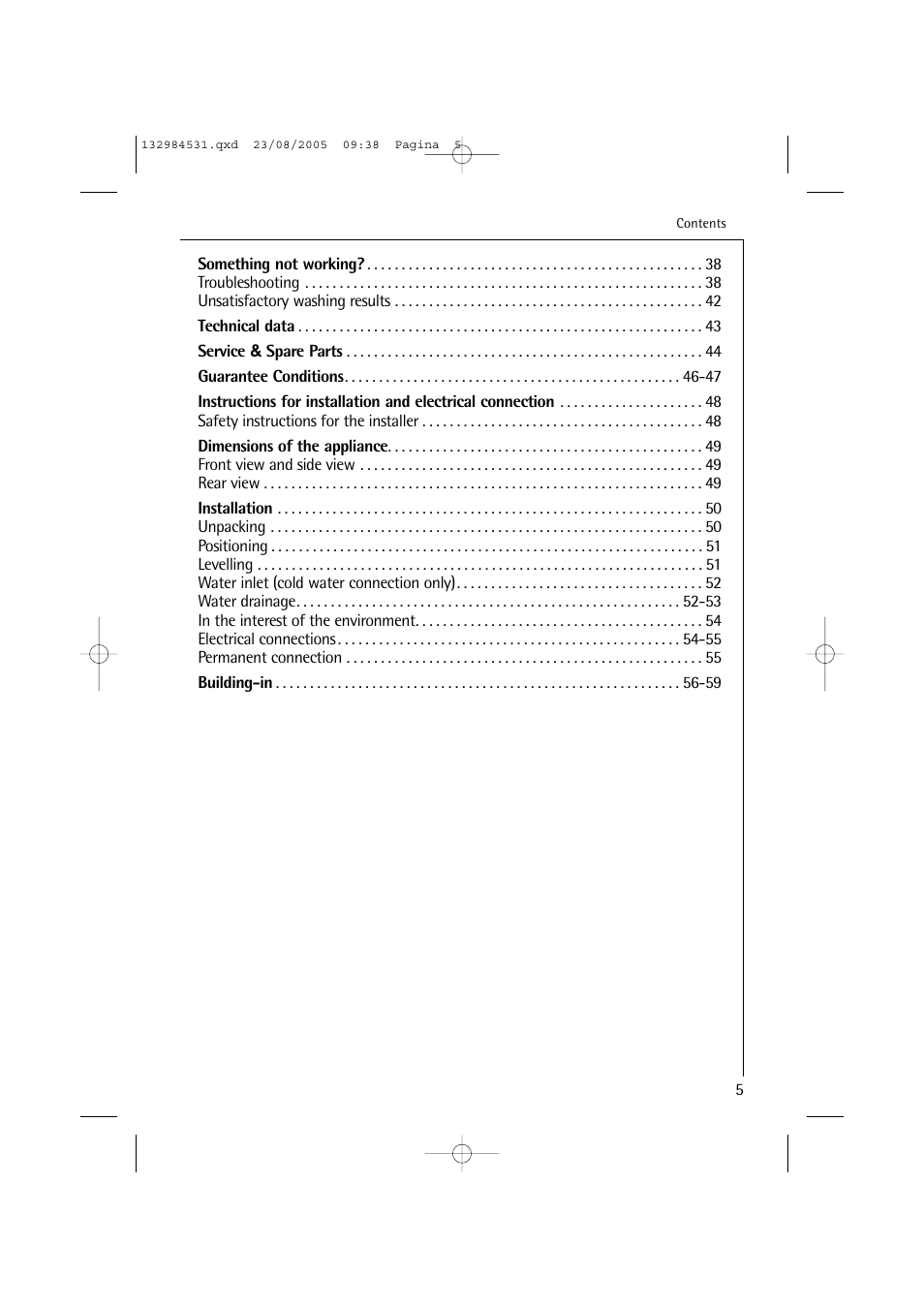 Electrolux LAVAMAT TURBO 12710 VIT User Manual | Page 5 / 60