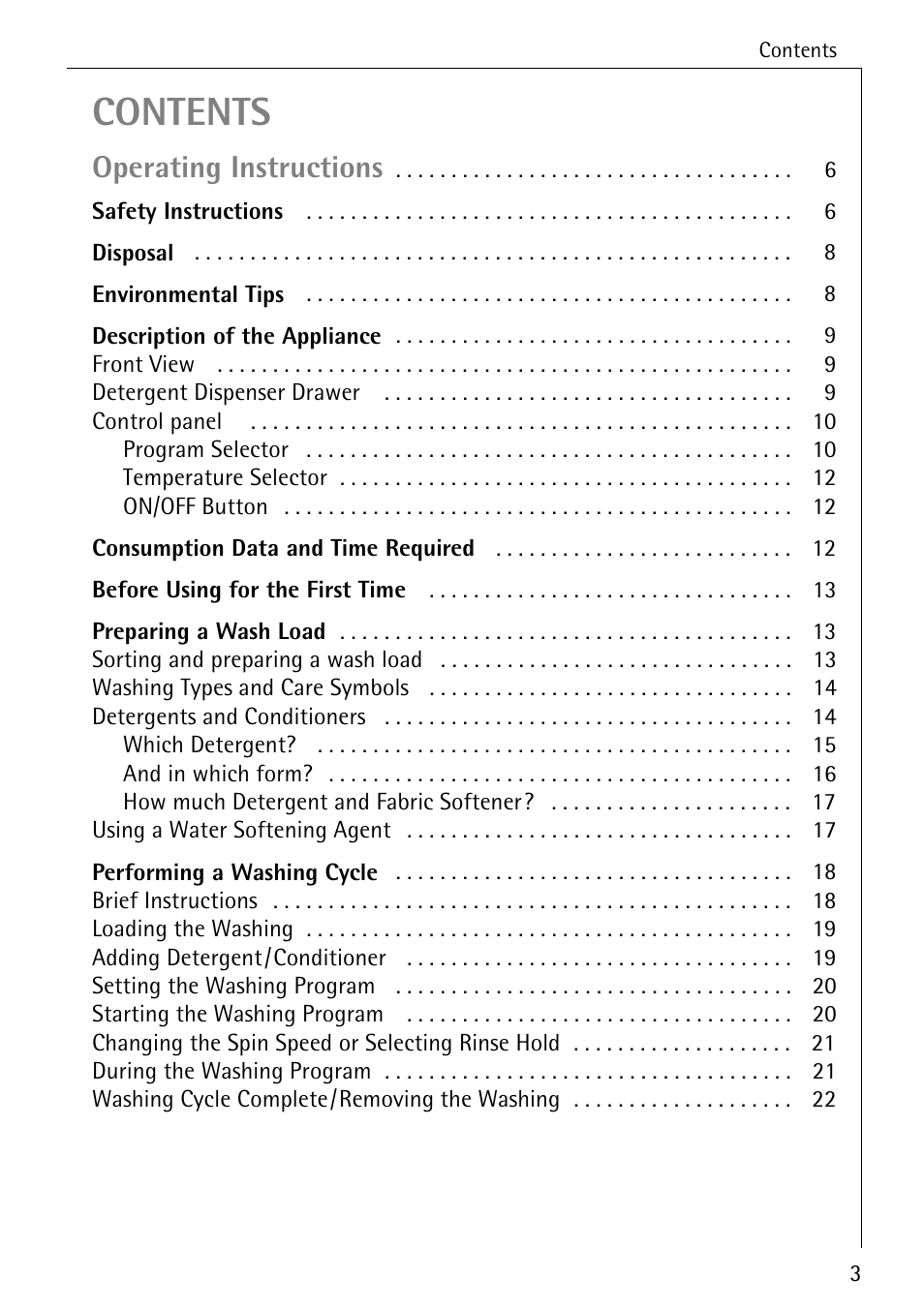 Electrolux 50520 User Manual | Page 3 / 48