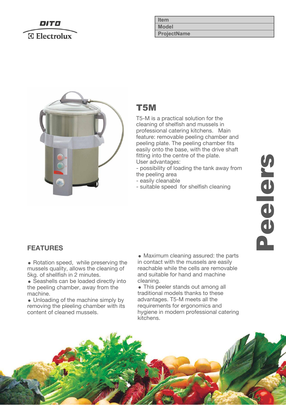 Electrolux Dito T5M User Manual | 4 pages