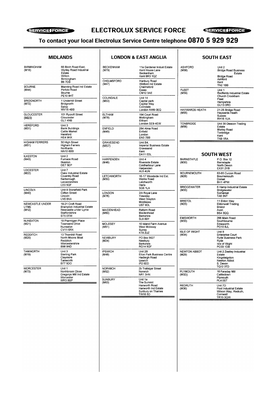 Electrolux WM 1200 A User Manual | Page 22 / 28
