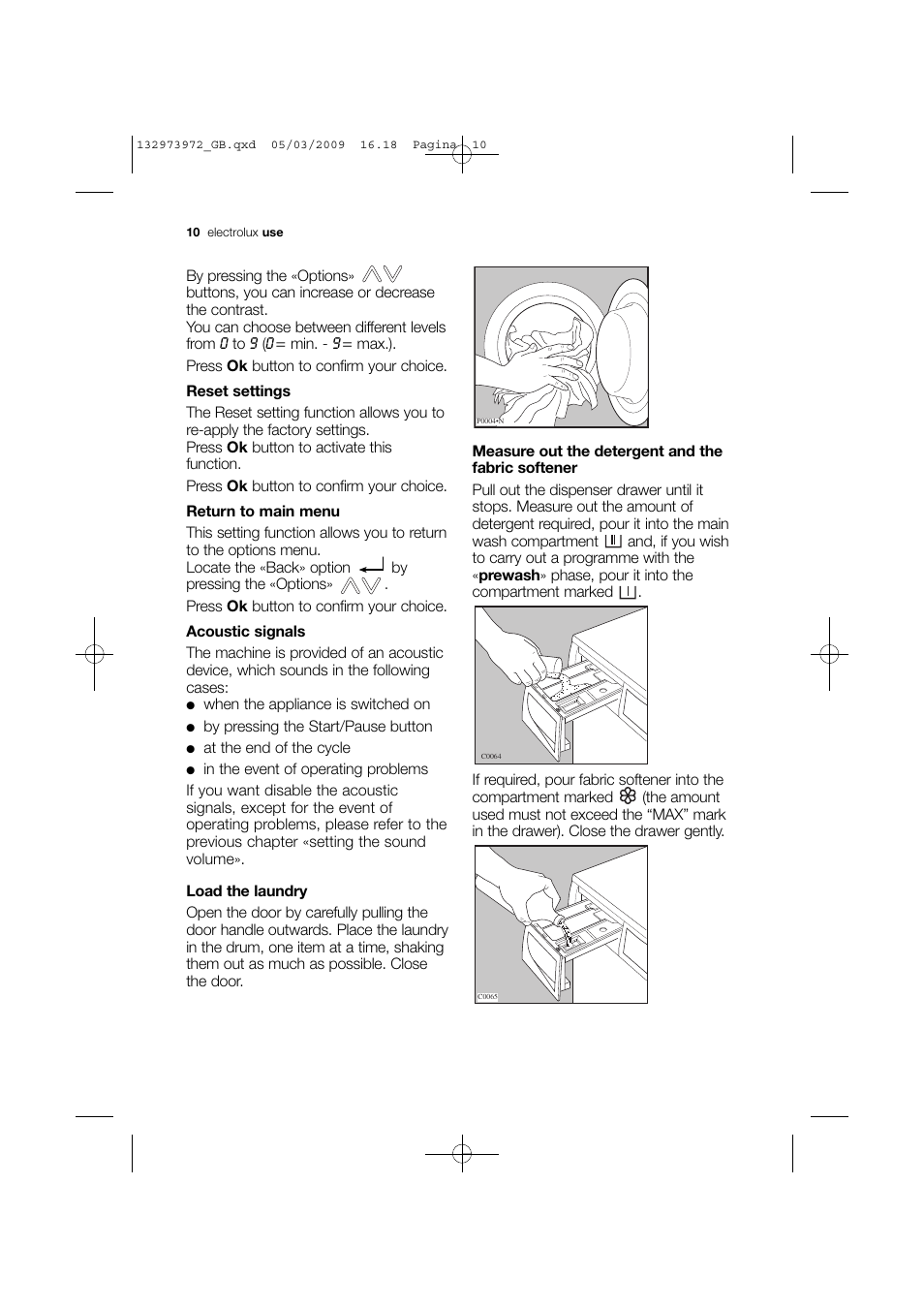 Electrolux EWF 14991 W User Manual | Page 10 / 47