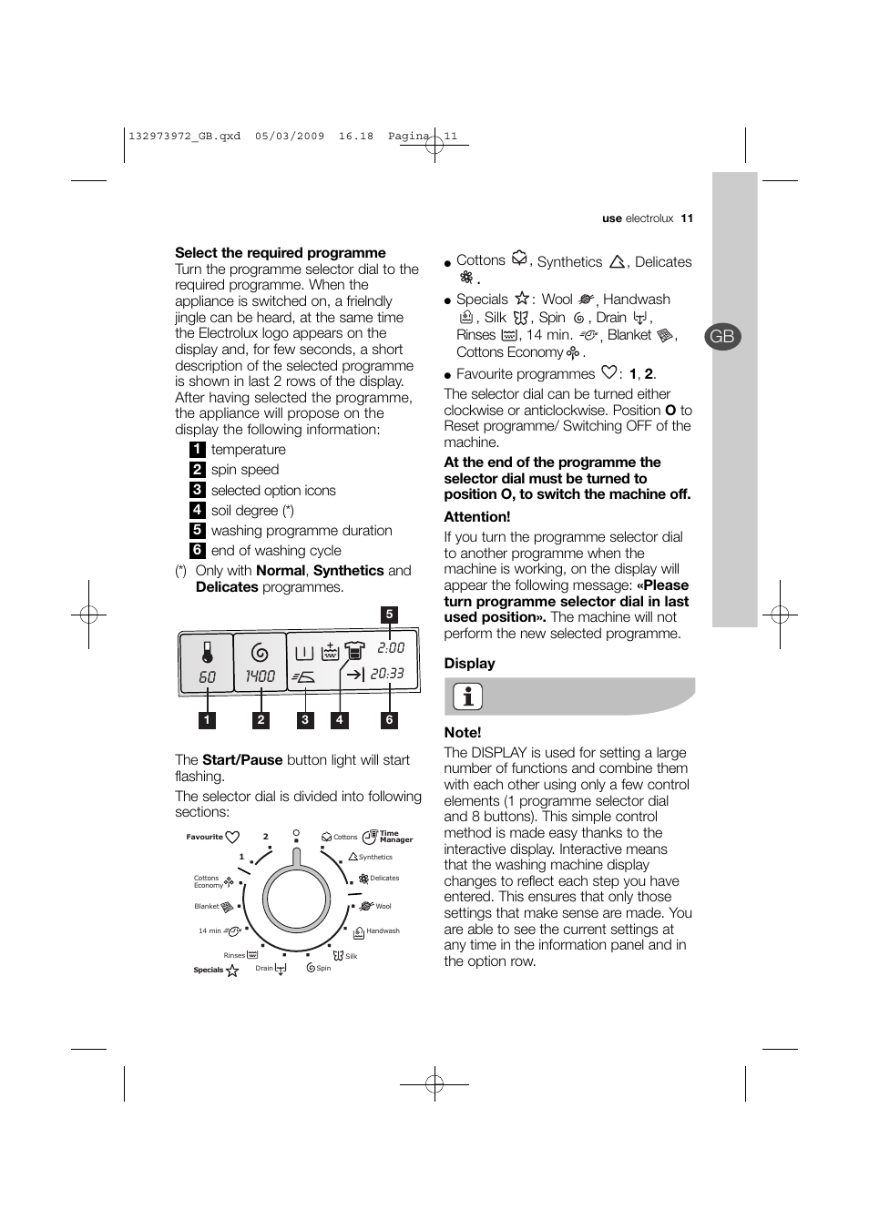 Electrolux EWF 14991 W User Manual | Page 11 / 47