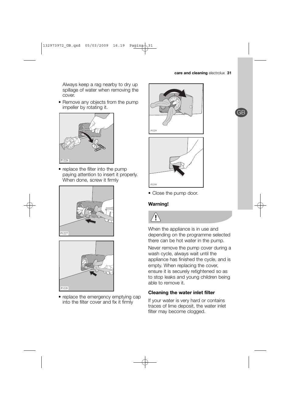 Electrolux EWF 14991 W User Manual | Page 31 / 47