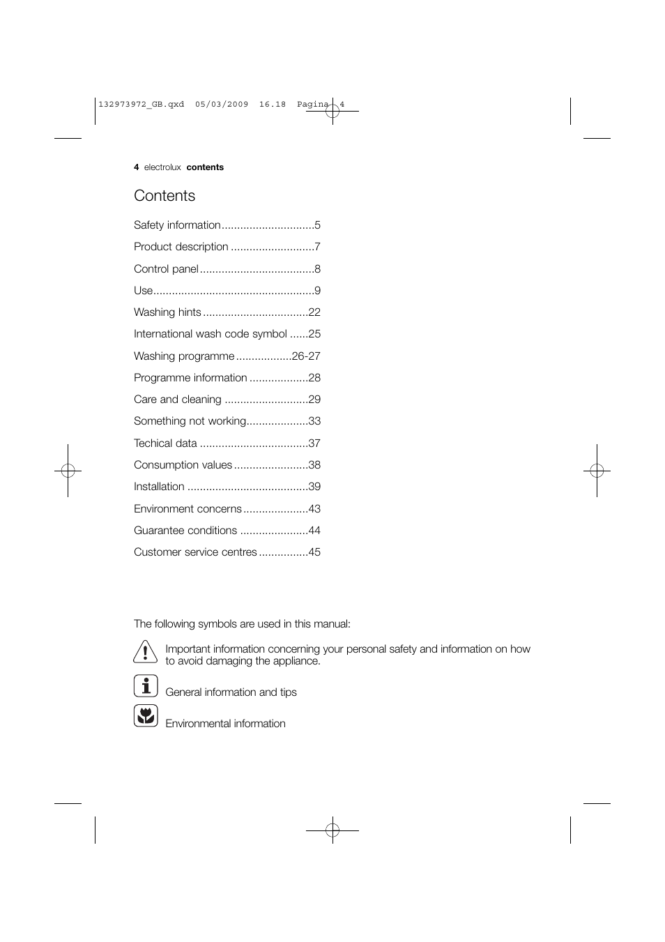 Electrolux EWF 14991 W User Manual | Page 4 / 47