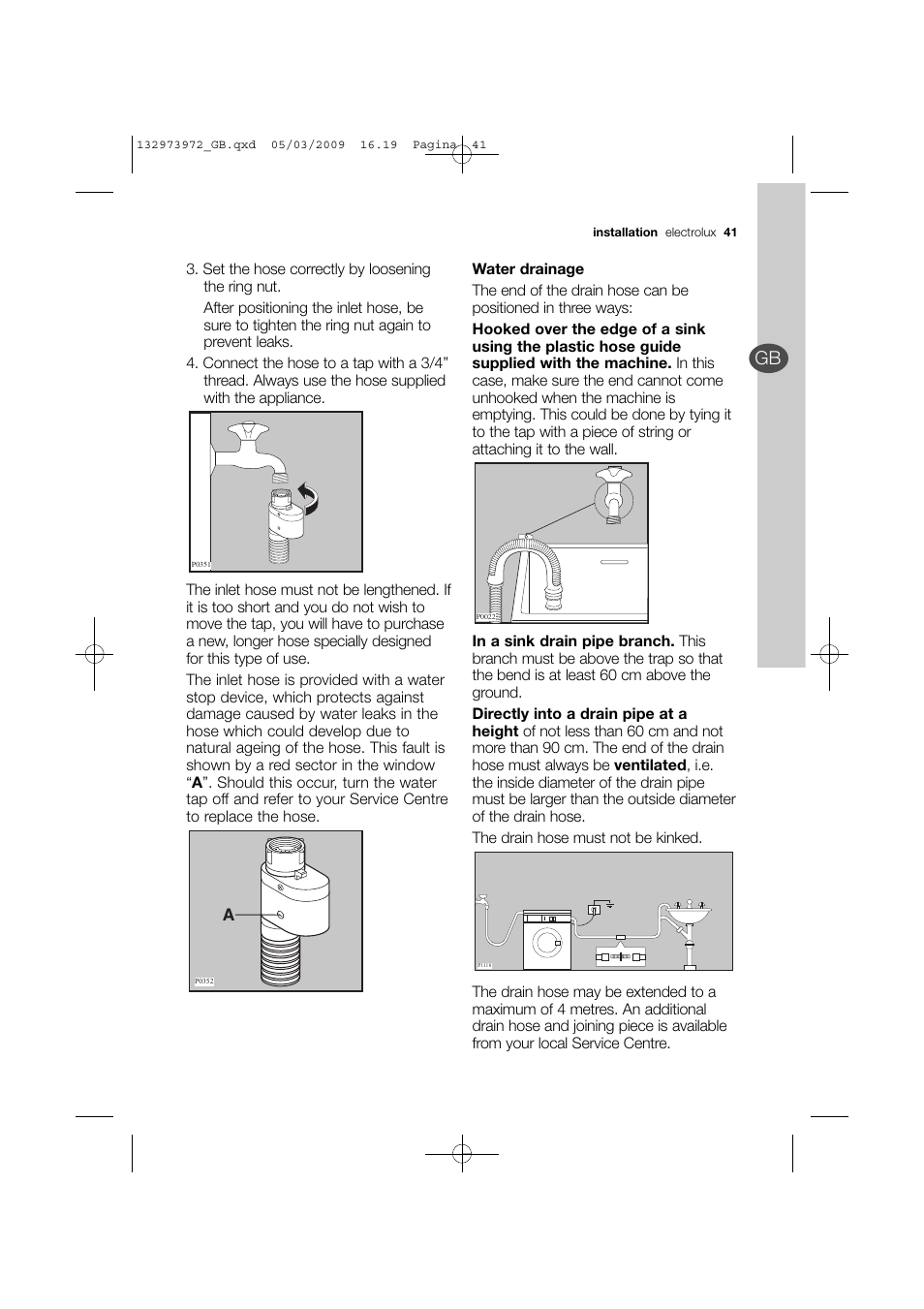 Electrolux EWF 14991 W User Manual | Page 41 / 47