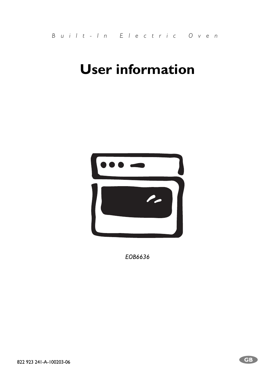 Electrolux U24058 EOB6636 User Manual | 52 pages