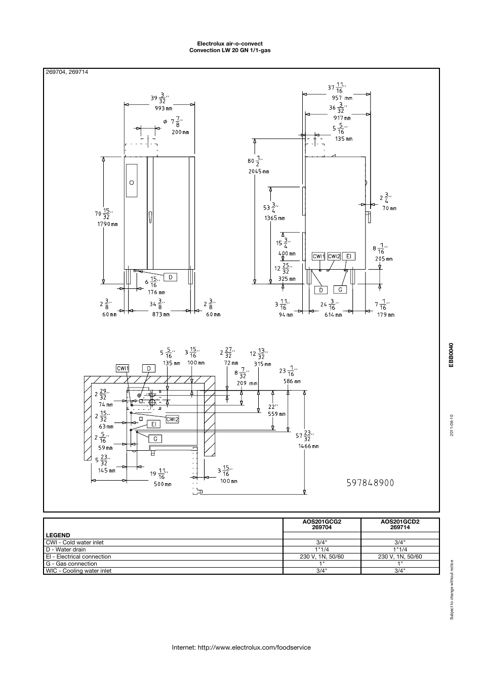Electrolux Air-O-Convect 269504 User Manual | Page 4 / 4