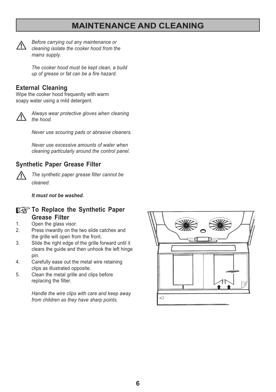 Maintenance and cleaning | Electrolux MCH 660 User Manual | Page 6 / 16