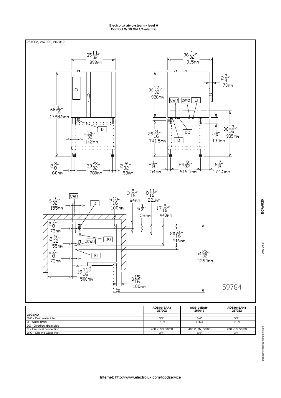 Electrolux Air-O-Steam 267022 User Manual | Page 4 / 4