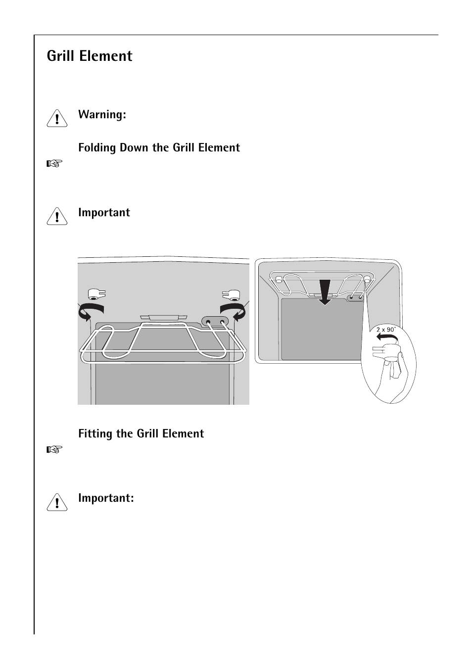 Grill element | Electrolux B 2190 User Manual | Page 36 / 56