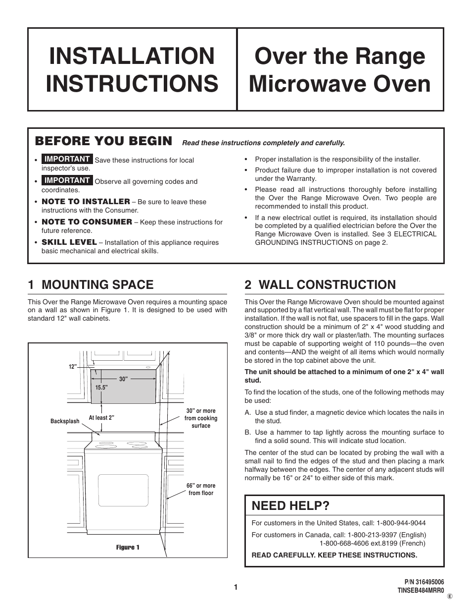 Electrolux TINSEB484MRR0 User Manual | 24 pages