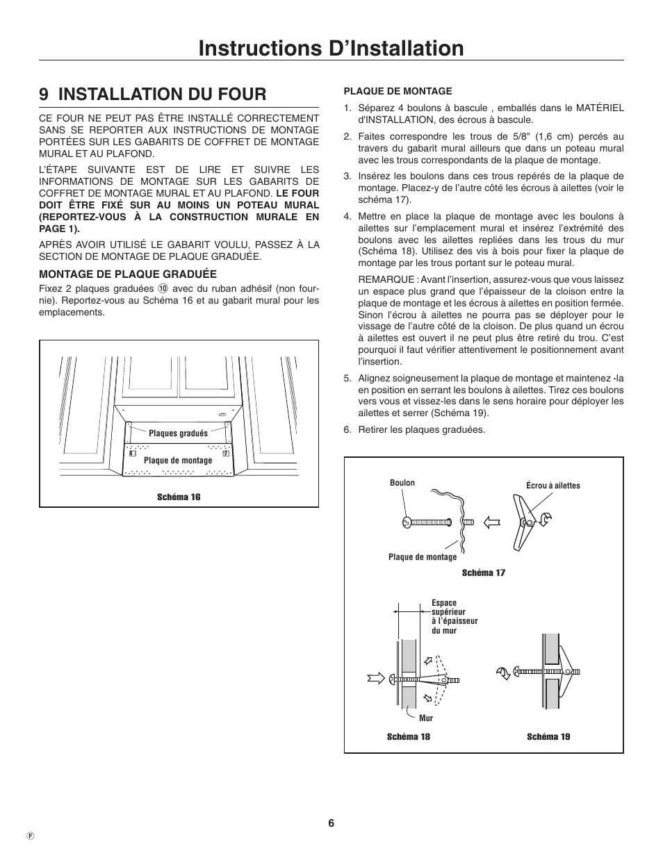 Instructions d’installation, 9 installation du four | Electrolux TINSEB484MRR0 User Manual | Page 22 / 24