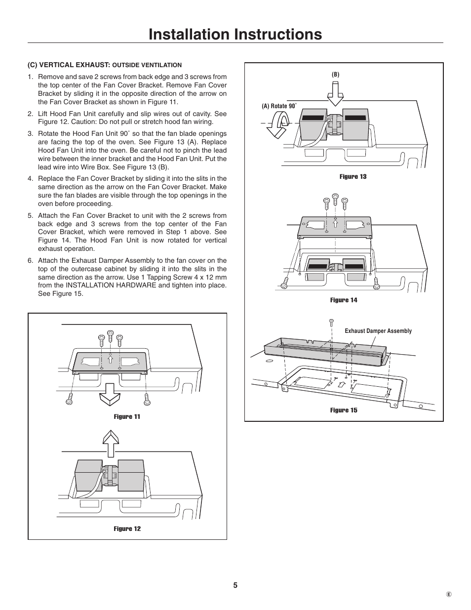 Installation instructions | Electrolux TINSEB484MRR0 User Manual | Page 5 / 24