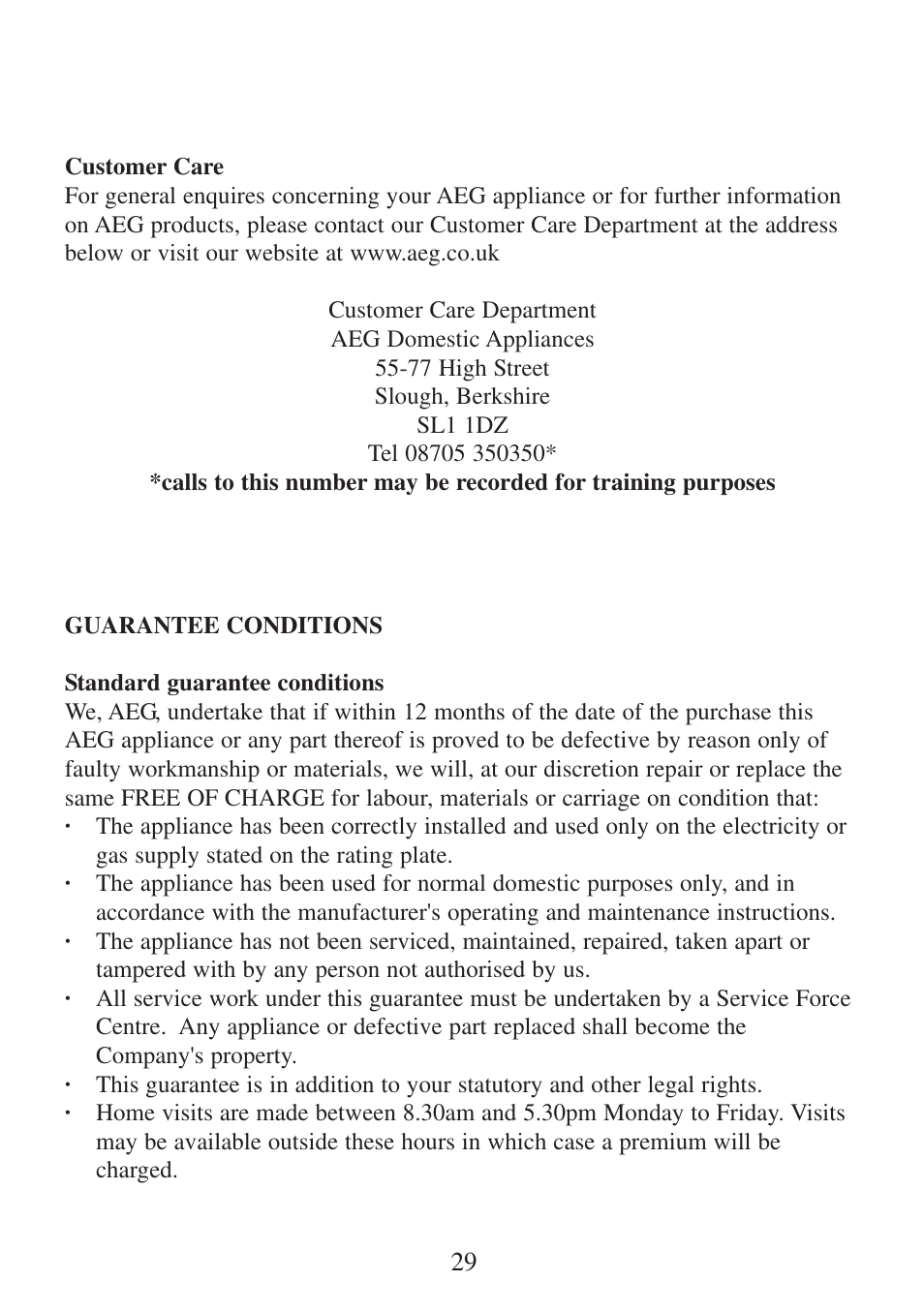 Electrolux FM 4300G-an User Manual | Page 29 / 32