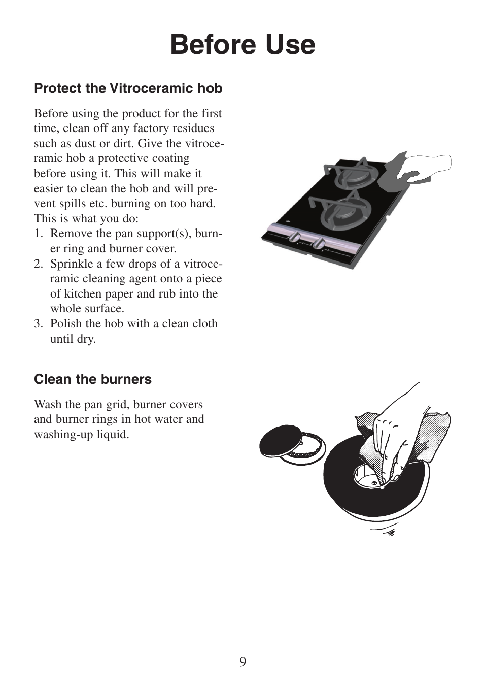 Before use | Electrolux FM 4300G-an User Manual | Page 9 / 32