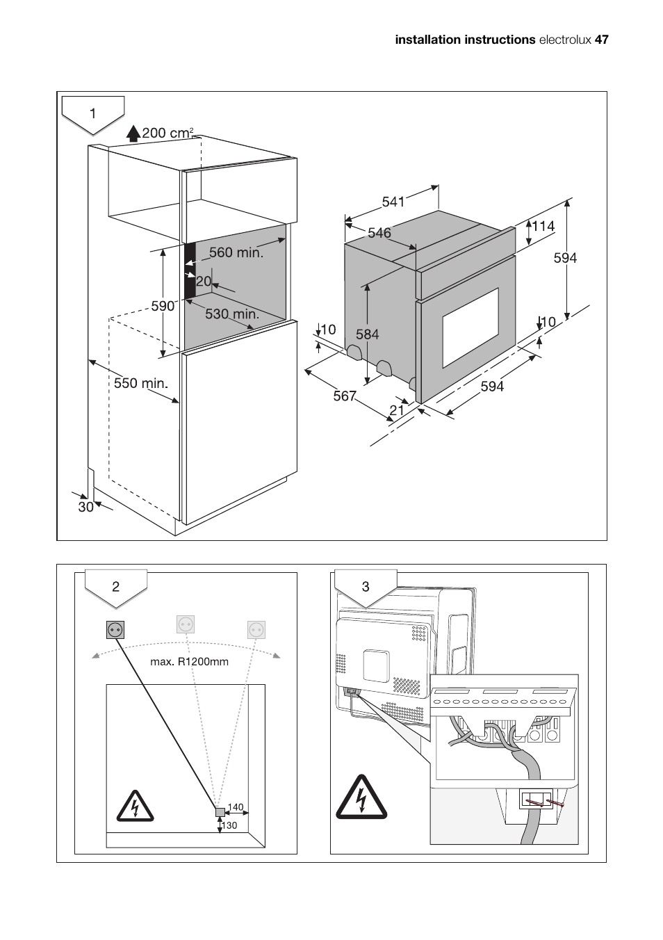 Electrolux Built-In Electric EOB51000 User Manual | Page 47 / 56