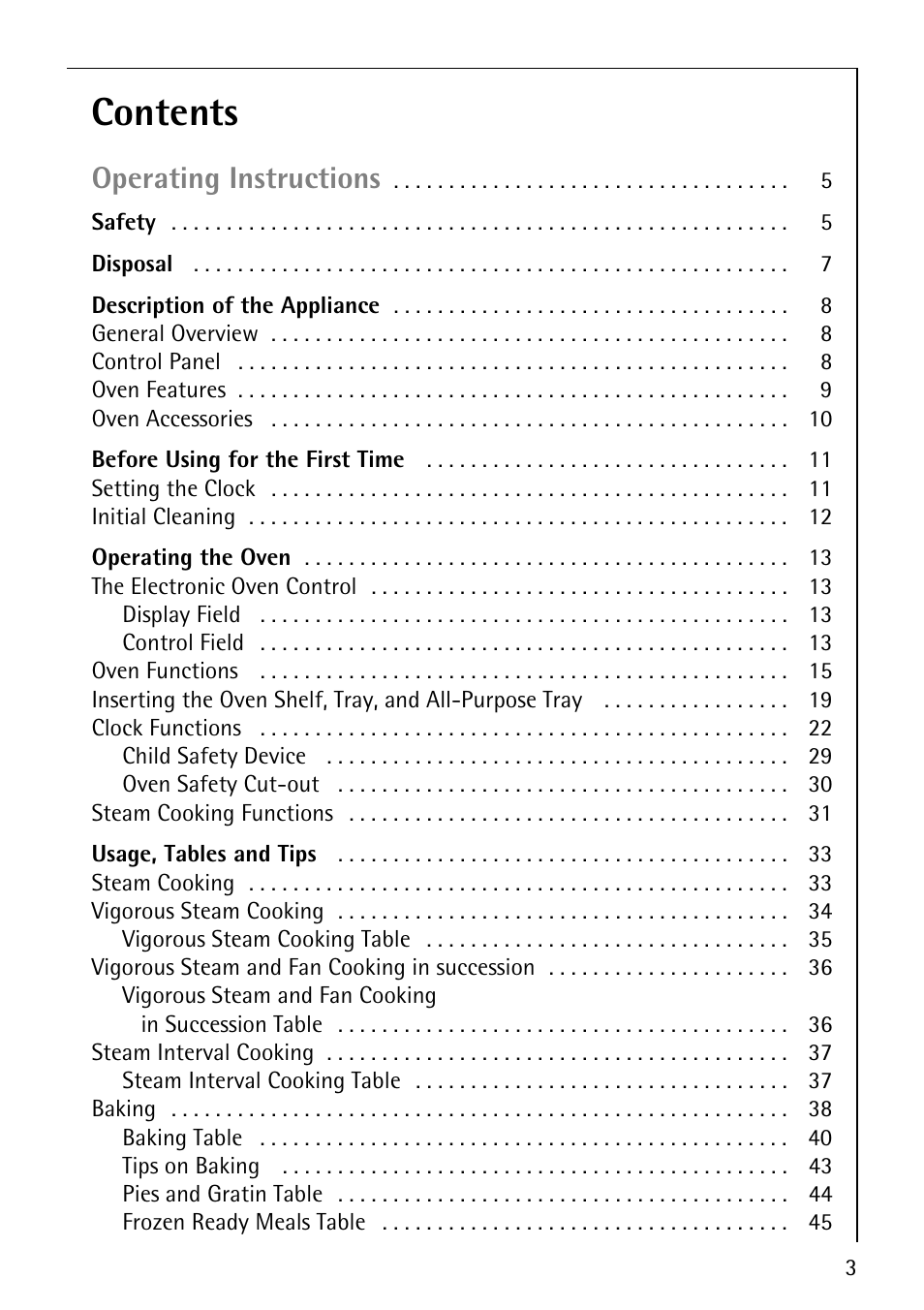 Electrolux B8920 User Manual | Page 3 / 76