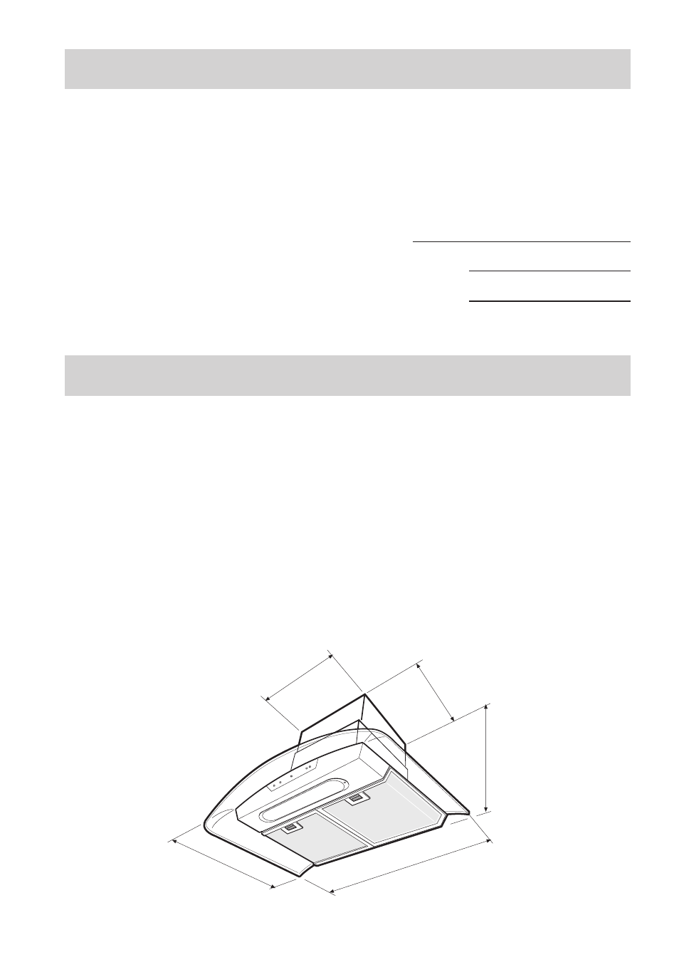 If the hood does not function, Technical data, Before you make contact to service | Service and spare parts, Dimensions | Electrolux DEFI UK EFC 939 X User Manual | Page 10 / 14