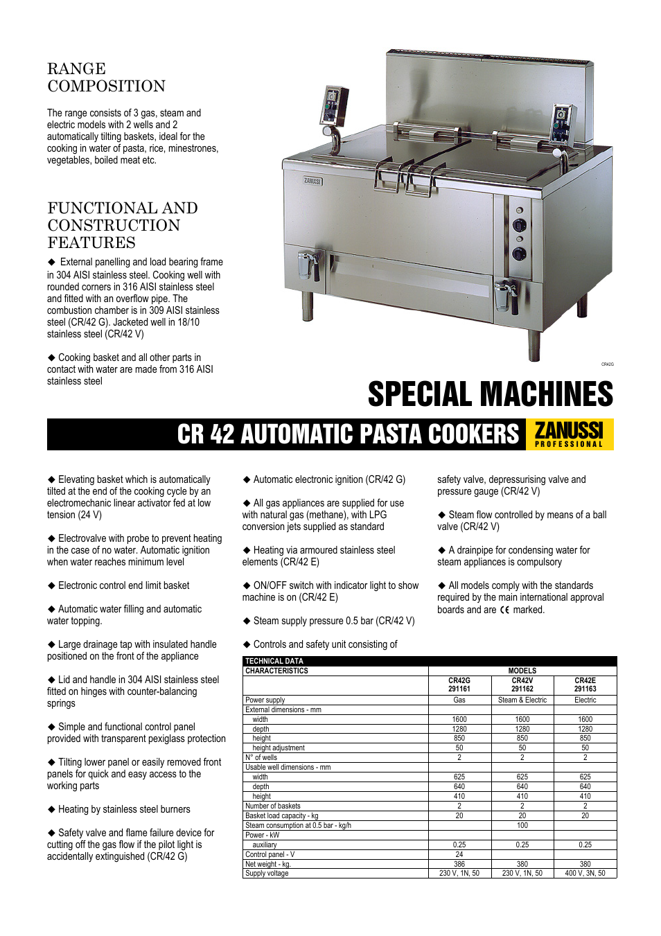 Electrolux CR42E User Manual | 2 pages