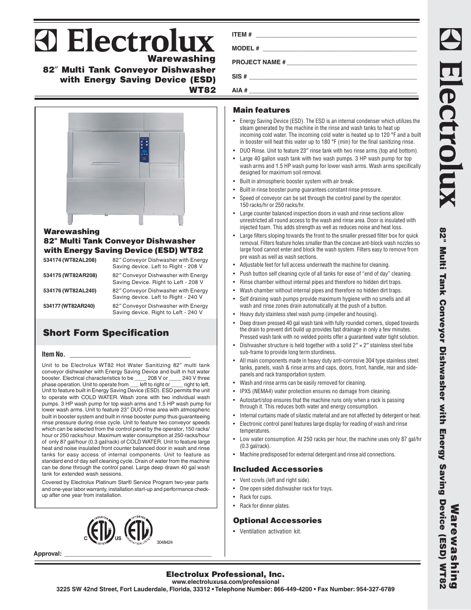 Electrolux 534174 User Manual | 5 pages