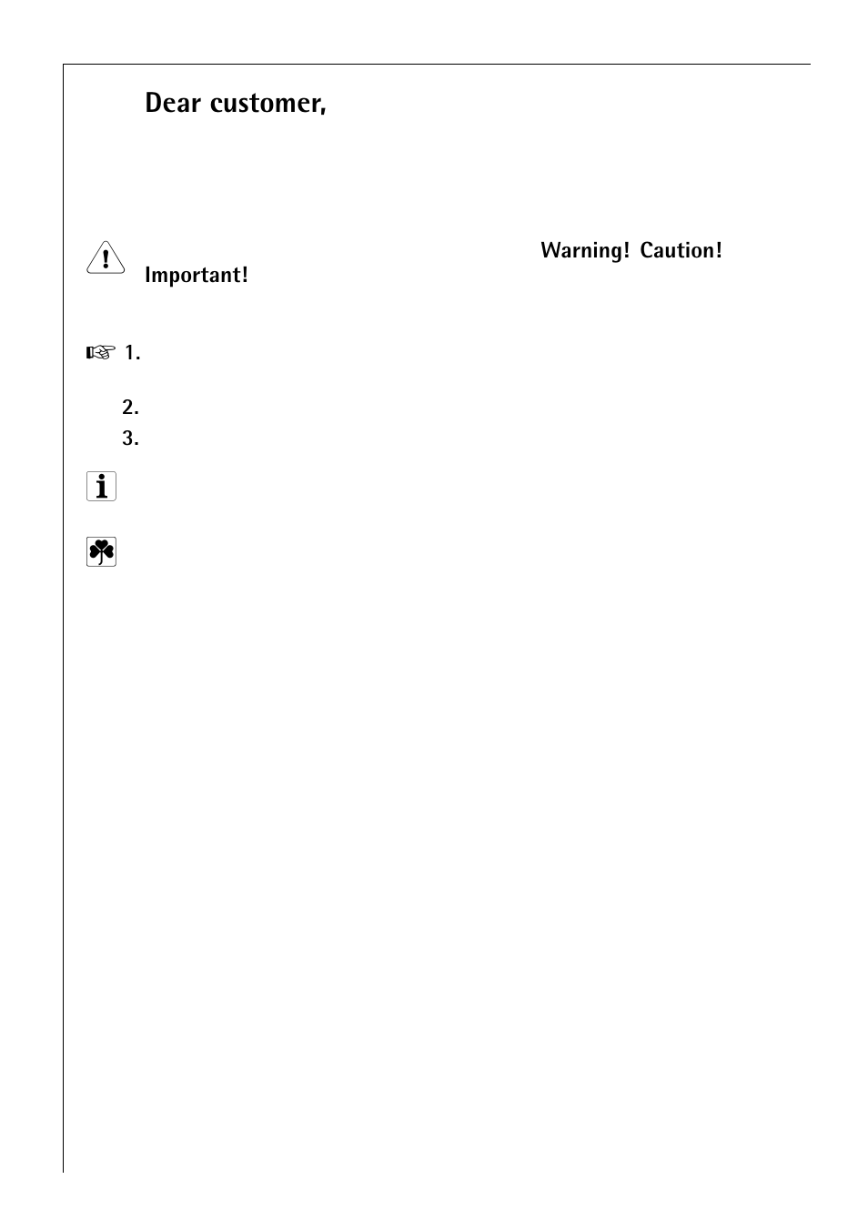 Dear customer | Electrolux 65300 K User Manual | Page 2 / 40