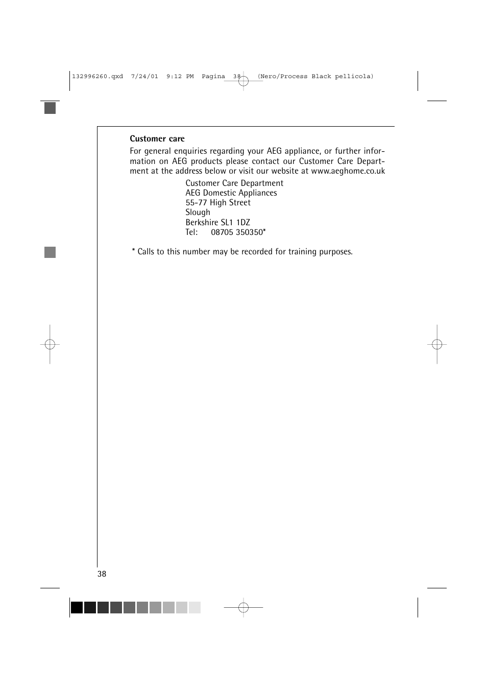 Electrolux 10500 VI User Manual | Page 38 / 52