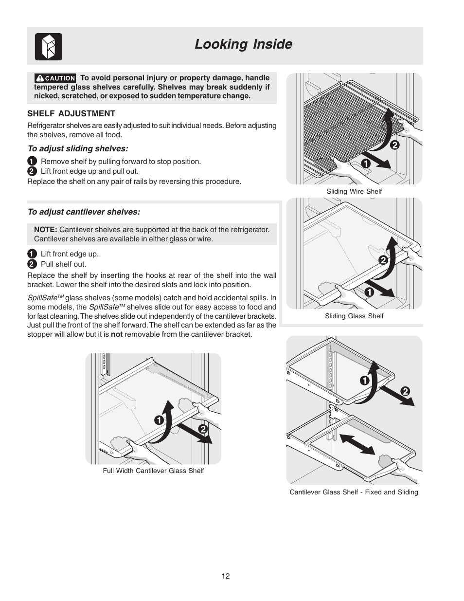 Looking inside | Electrolux 240400112 User Manual | Page 12 / 21