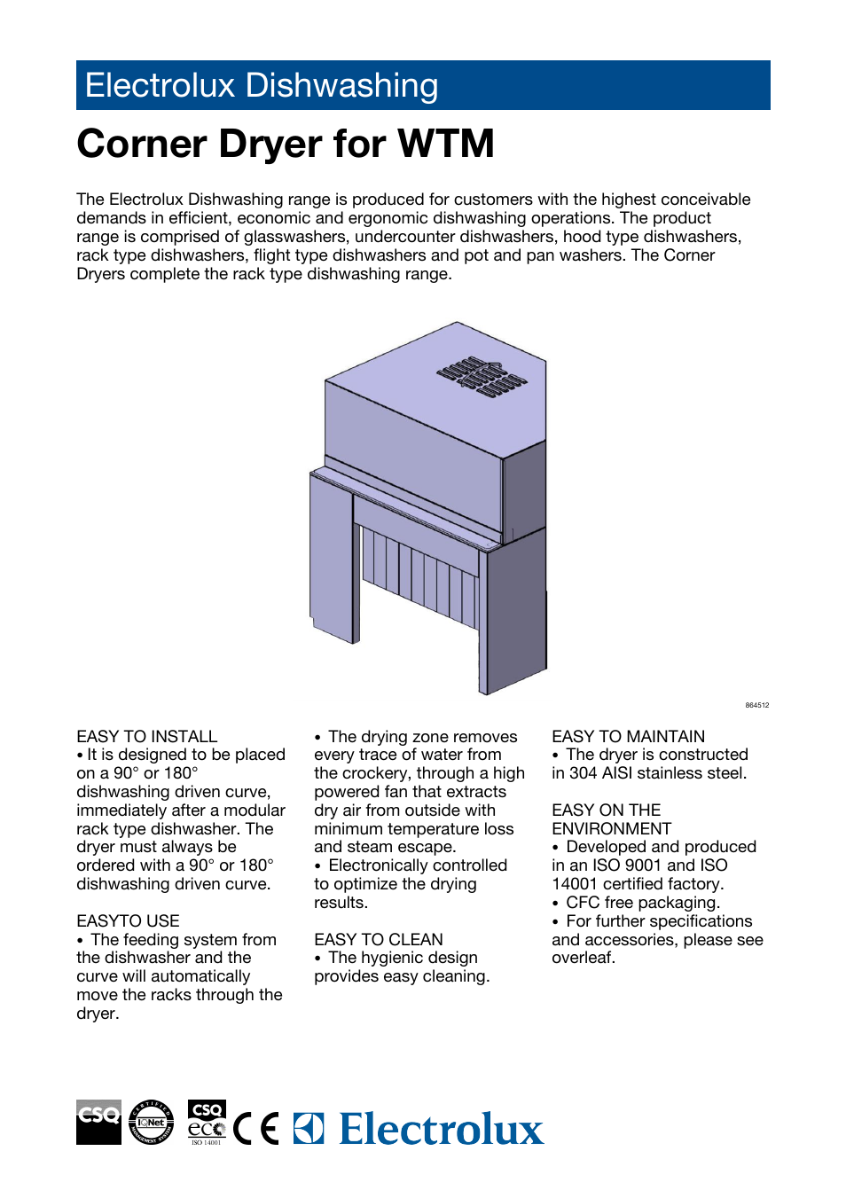 Electrolux 864512 User Manual | 4 pages