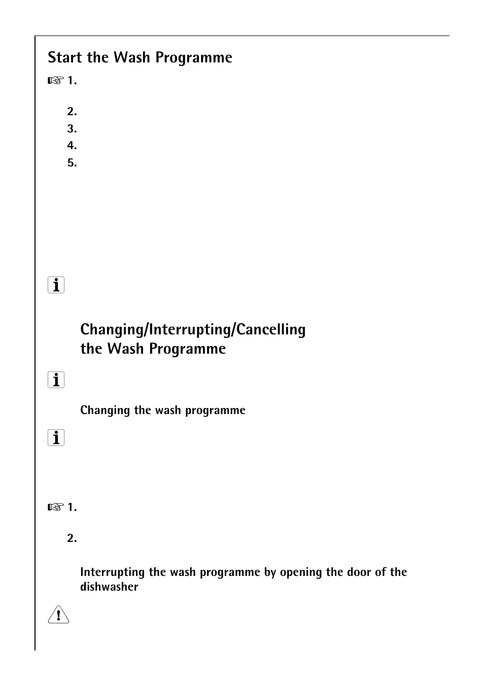 Start the wash programme | Electrolux 50750 i User Manual | Page 22 / 40