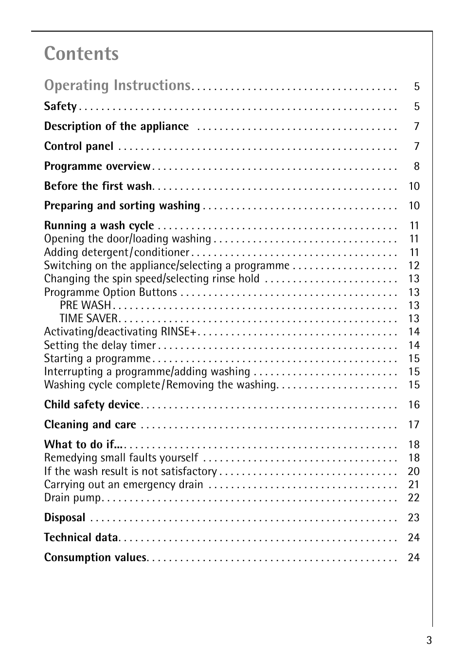 Electrolux LAVAMAT 50810 User Manual | Page 3 / 36